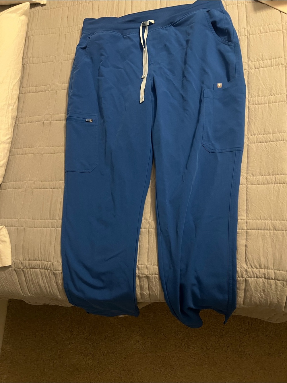 FIGS Royal Blue Yola High-Rise Scrub Pants